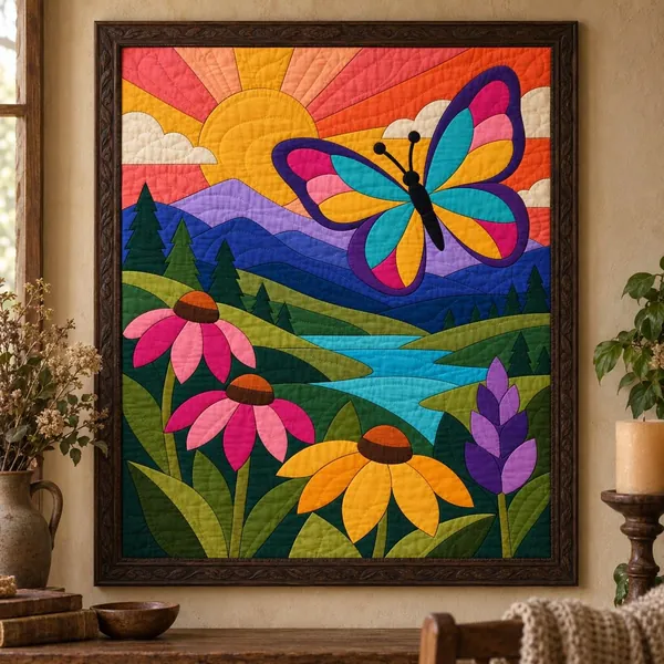 Butterfly at Sunrise quilt pattern