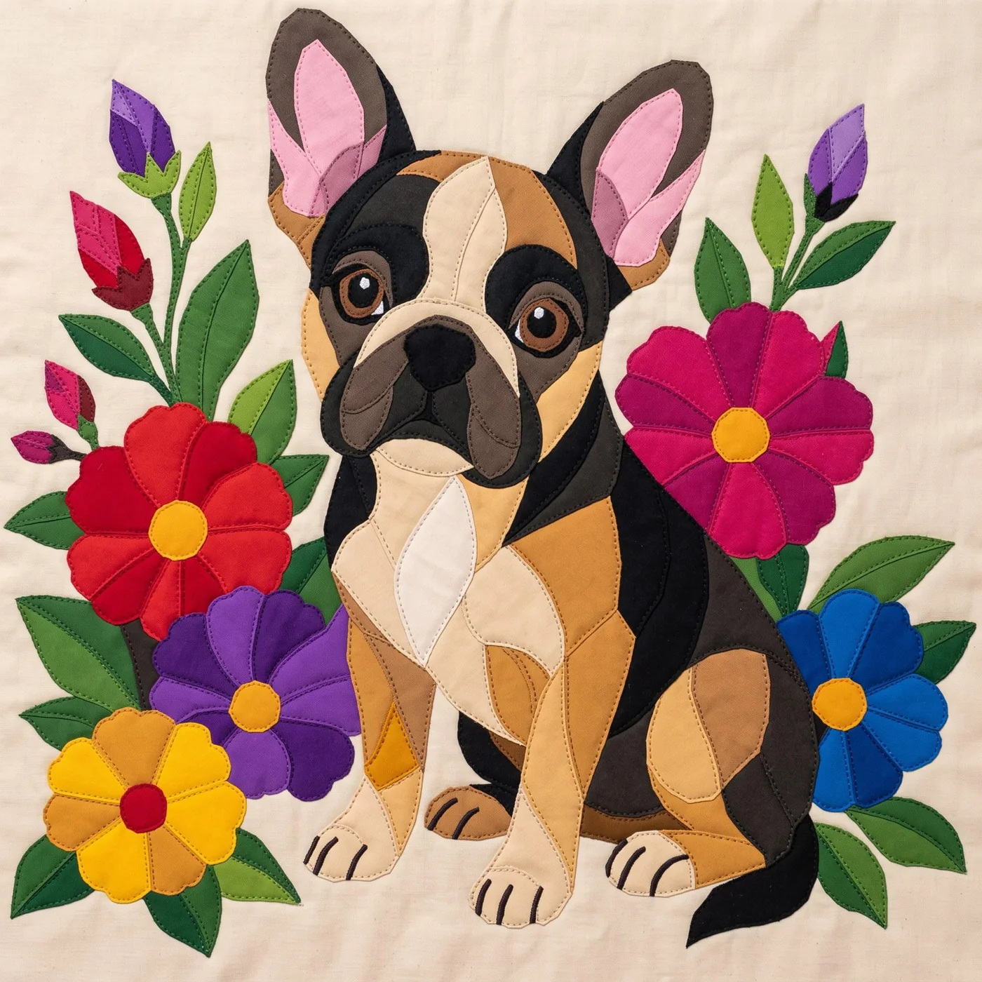 French Bulldog quilt pattern