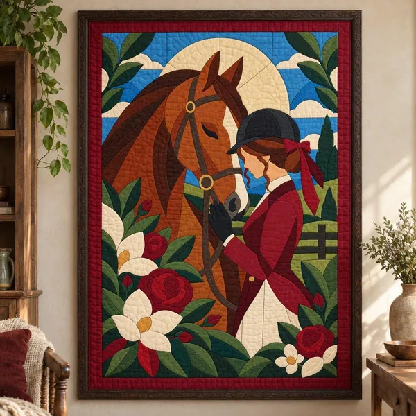 Girl and Horse quilt pattern