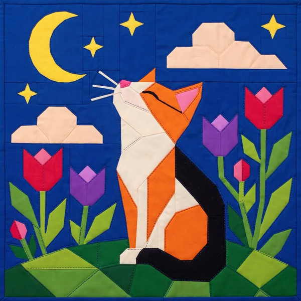 Happy Cat quilt pattern
