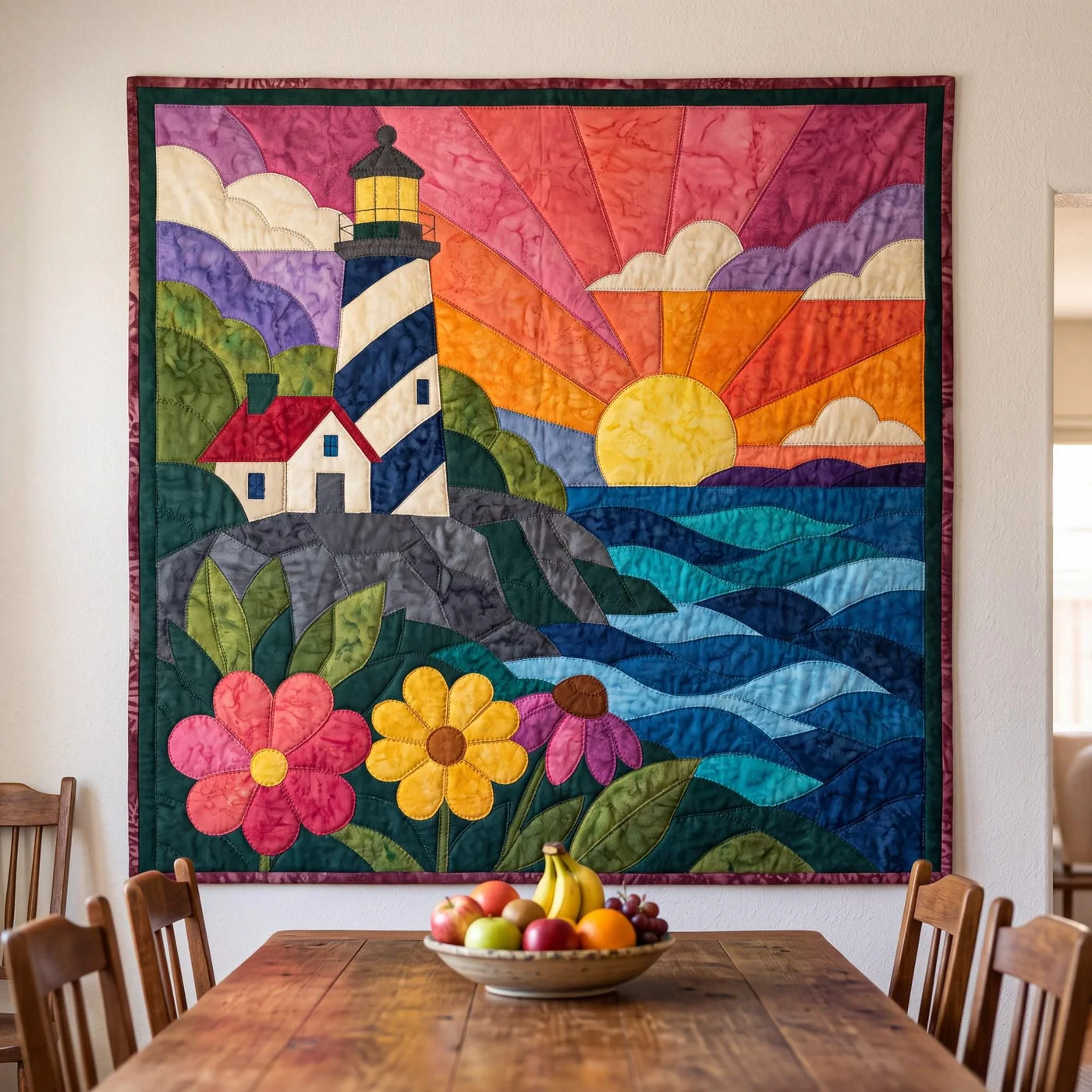 Lighthouse Sunrise quilt pattern