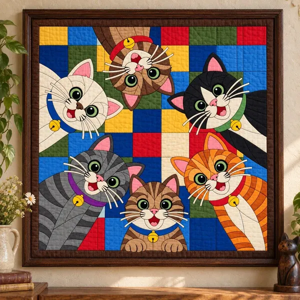 Six Cats quilt pattern
